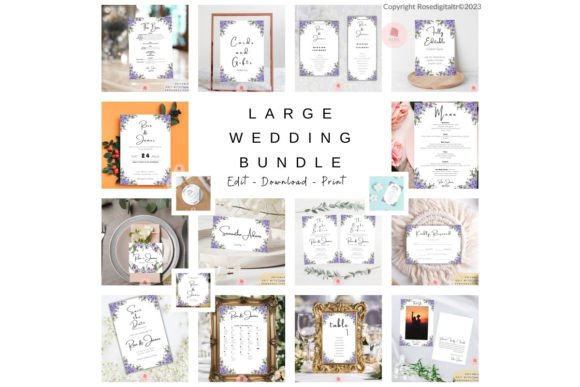 Download Large Wedding Invitation Set Template 2 - Invitation Collection