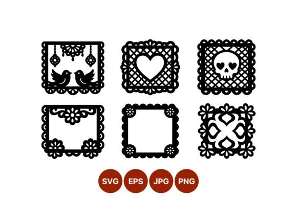 Download Papel Picado Decorative Mexican Vector - Decorative Collection