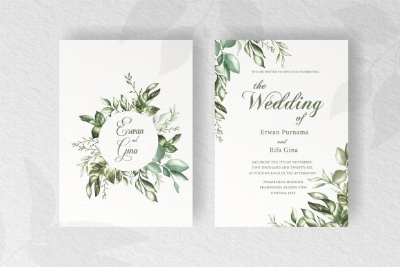 Download Floral Wedding Invitation Template Card - Invitation Collection