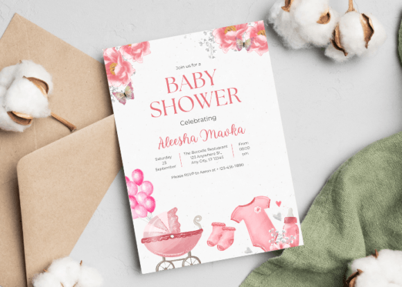 Download Editable Baby Shower Invitation Template - Invitation Collection