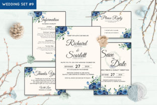 Download Wedding Invitation Set #9 Floral Style - Invitation Collection