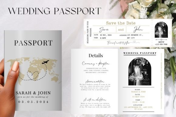 Download Wedding Passport Invitation Template - Invitation Collection