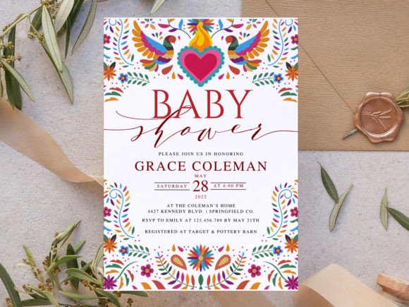 Download Mexican Theme Baby Shower Invitation - Invitation Collection