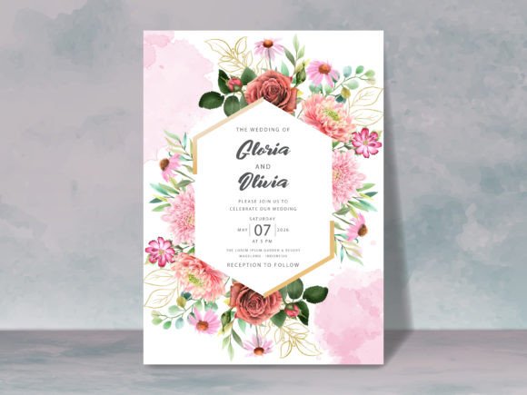 Download Beautiful Floral Wedding Invitation Card - Invitation Collection