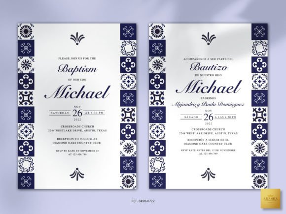 Download Mexican Baptism Invitation Template - Invitation Collection